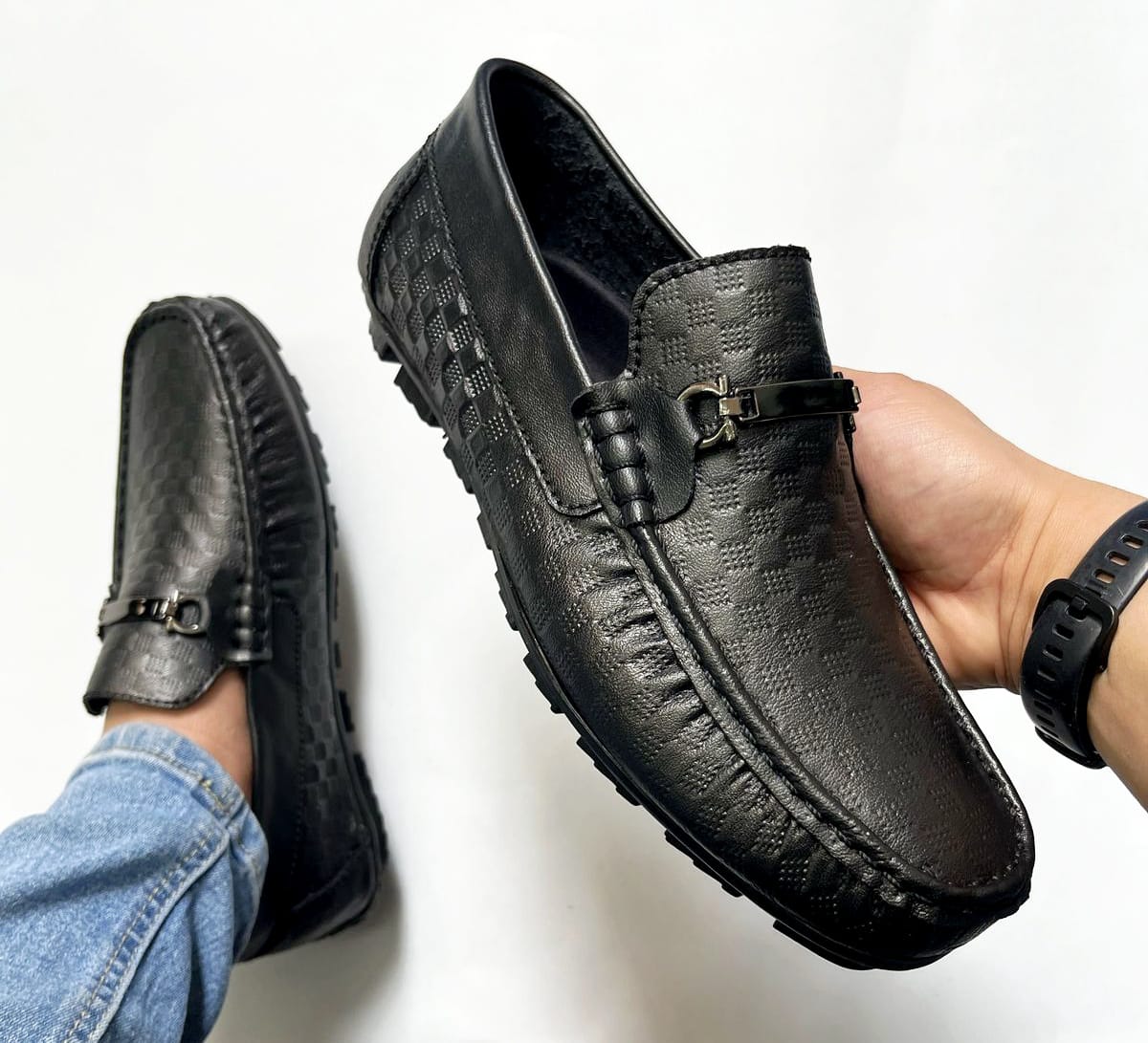 Mocasines caballero 201-1 negro rep bcs